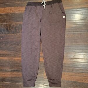 Vuori Lux Rib Performance Joggers Womens Eggplant Heather No Tag Lagenlook Small